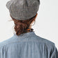 45R Indigo Khadi Shirt-denim Grandpa Pullover Shirt