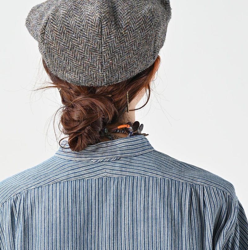 45R Indigo Khadi Shirt-denim Grandpa Pullover Shirt - Image 14