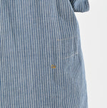 45R Indigo Khadi Shirt-denim Grandpa Pullover Shirt