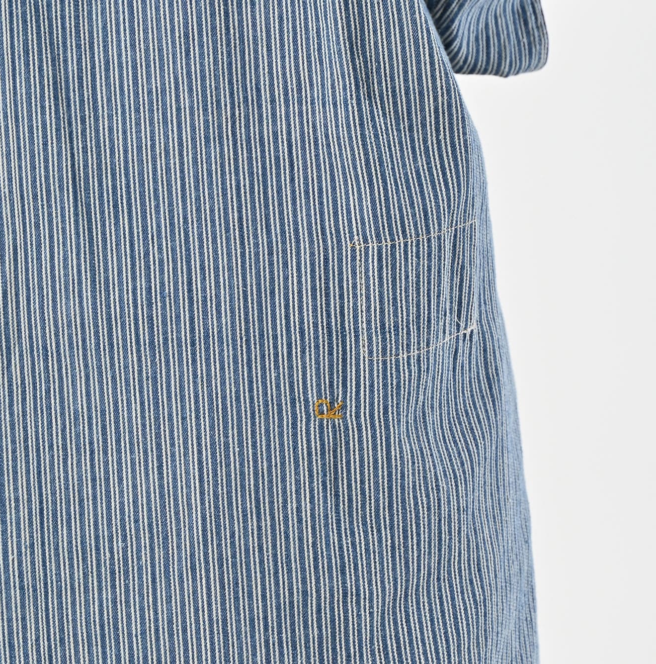 45R Indigo Khadi Shirt-denim Grandpa Pullover Shirt - Image 15