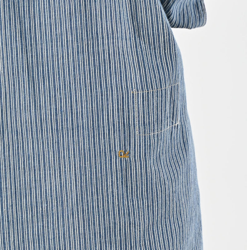 45R Indigo Khadi Shirt-denim Grandpa Pullover Shirt - Image 15
