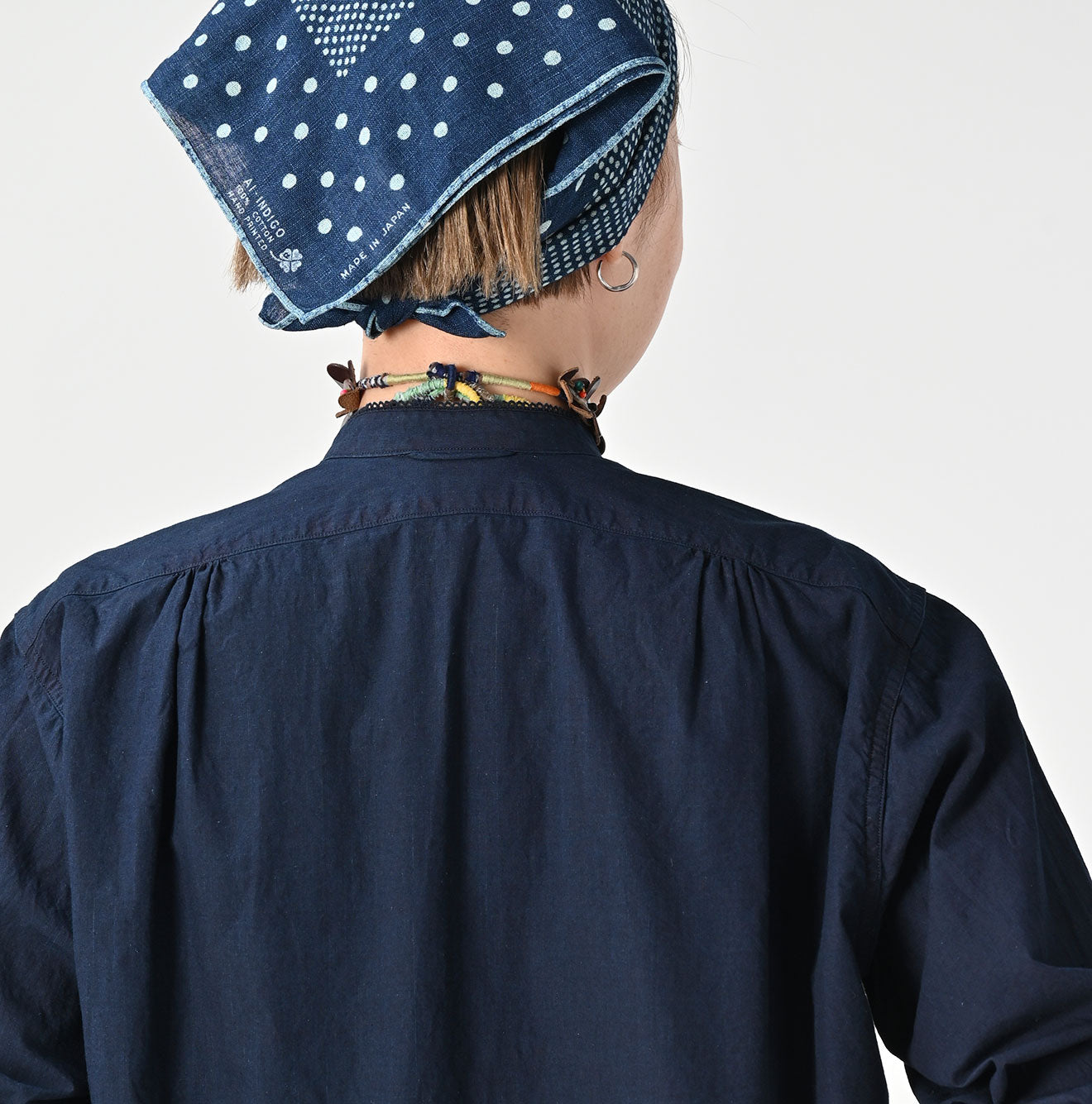 45R Indigo Batiste Lace 908 Bigoogoo Shirt - Image 13