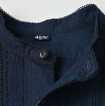 45R Indigo Batiste Lace 908 Bigoogoo Shirt