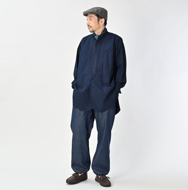 45R Indigo Batiste Lace 908 Bigoogoo Shirt