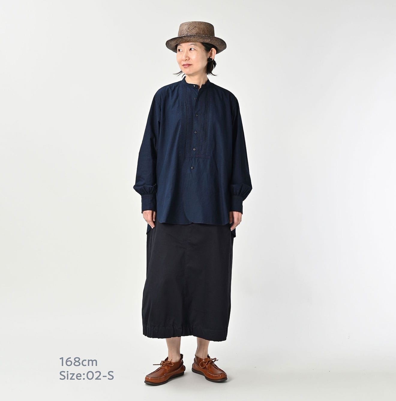 45R Indigo Batiste Lace 908 Bigoogoo Shirt - Image 4