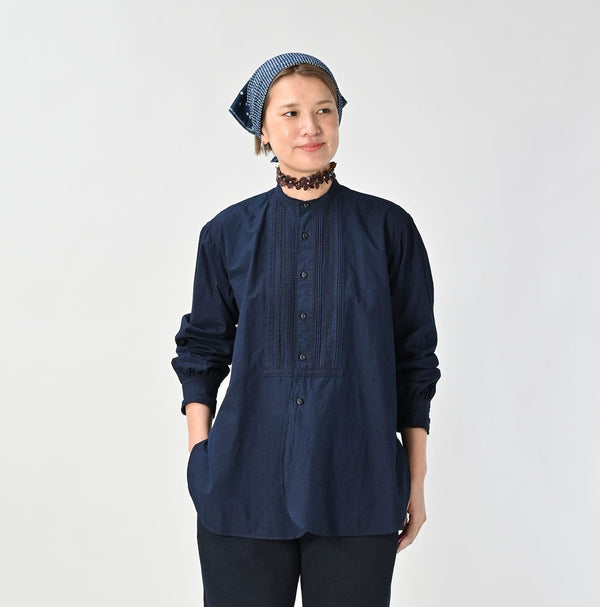 45R Indigo Batiste Lace 908 Bigoogoo Shirt