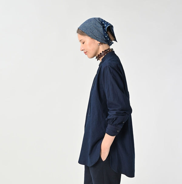 45R Indigo Batiste Lace 908 Bigoogoo Shirt