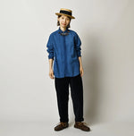 45R Light Ai Indigo Khadi 908 Ocean Lace Shirt