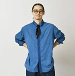 45R Light Ai Indigo Khadi 908 Ocean Lace Shirt