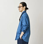 45R Light Ai Indigo Khadi 908 Ocean Lace Shirt