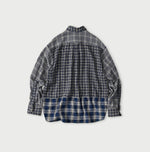 45R Ai Indigo Flannel Mix 908 Ocean Shirt
