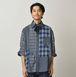 45R Ai Indigo Flannel Mix 908 Ocean Shirt