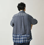 45R Ai Indigo Flannel Mix 908 Ocean Shirt