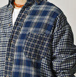 45R Ai Indigo Flannel Mix 908 Ocean Shirt