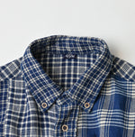 45R Ai Indigo Flannel Mix 908 Ocean Shirt