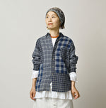 45R Ai Indigo Flannel Mix 908 Ocean Shirt
