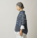 45R Ai Indigo Flannel Mix 908 Ocean Shirt