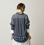 45R Ai Indigo Flannel Mix 908 Ocean Shirt