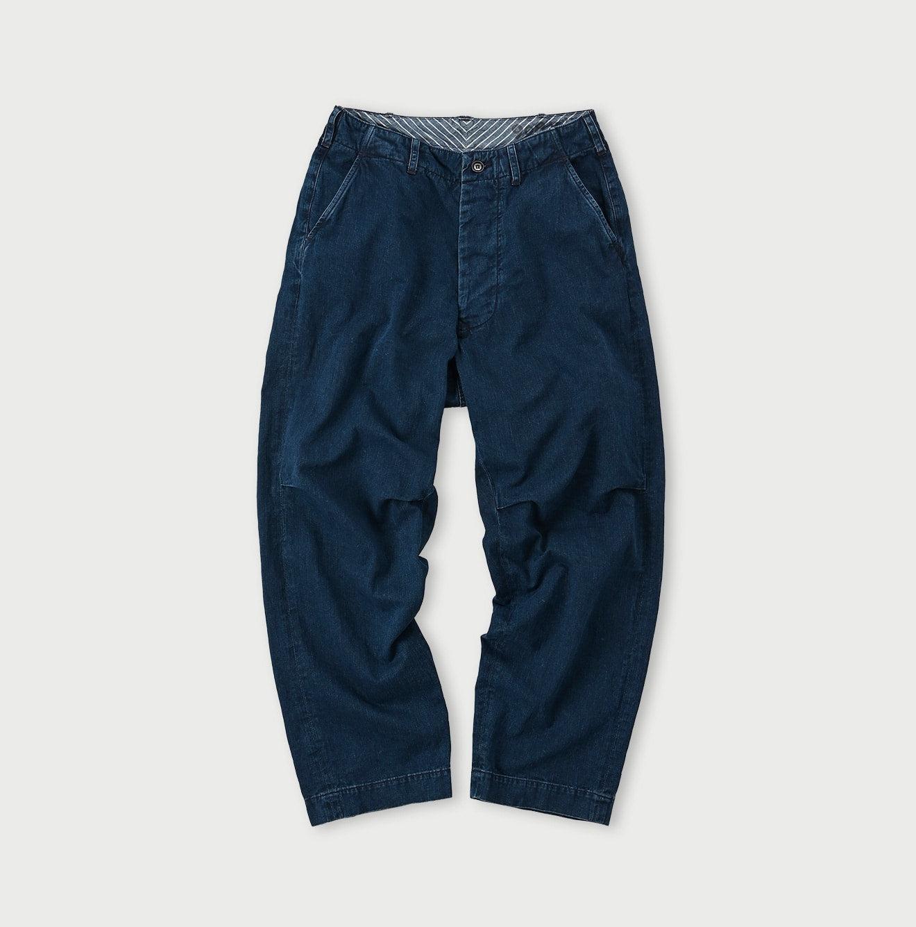 Indigo Okome Chino 908 Chigo Pants Distressed - 45R by 45rpm studio - Image 1