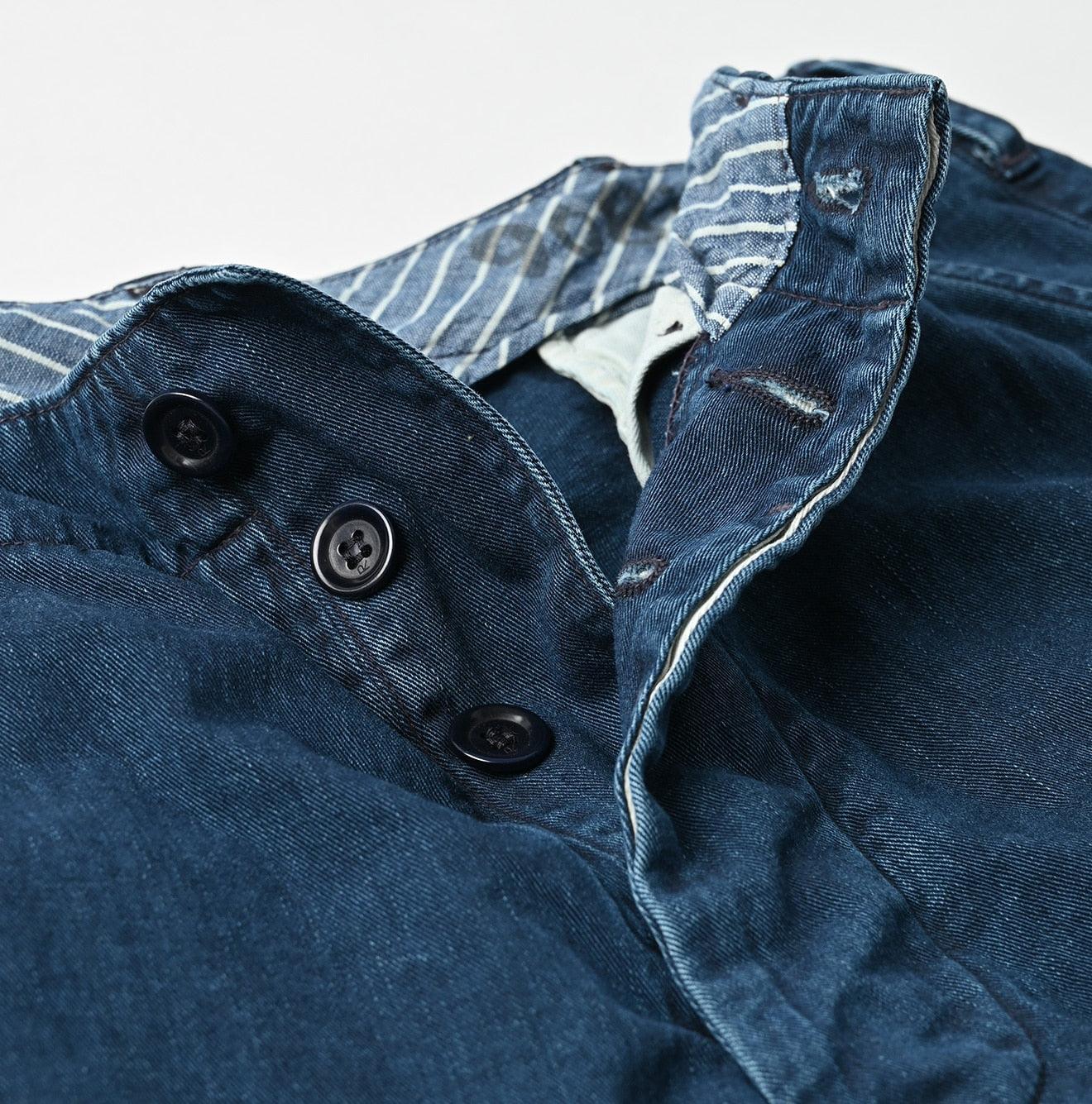 Indigo Okome Chino 908 Chigo Pants Distressed - 45R by 45rpm studio - Image 12