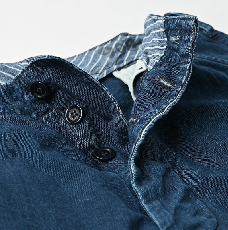 Indigo Okome Chino 908 Chigo Pants Distressed - 45R by 45rpm studio - Image 12