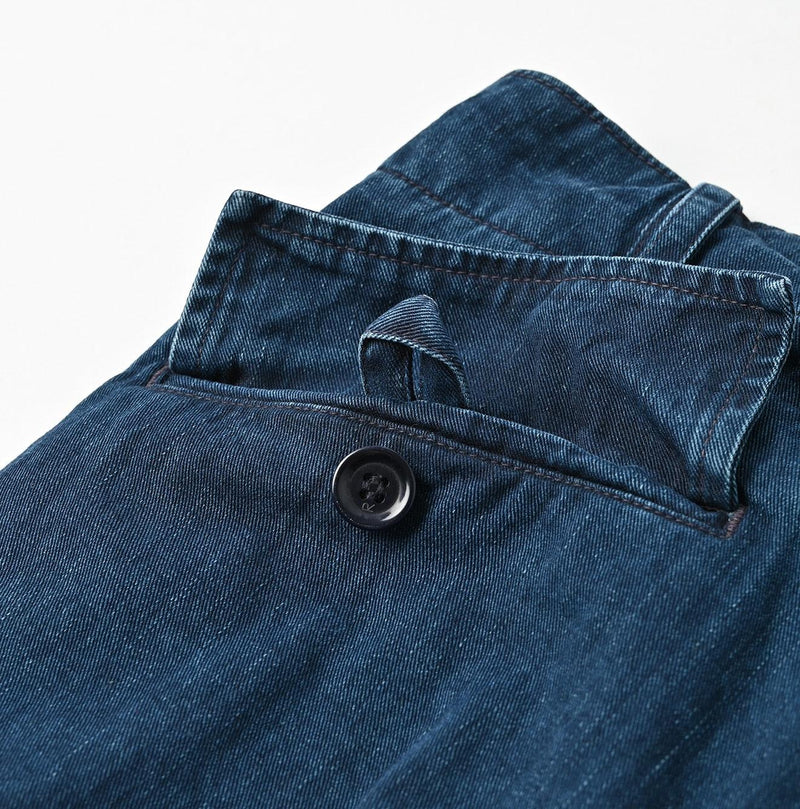 Indigo Okome Chino 908 Chigo Pants Distressed - 45R by 45rpm studio - Image 17