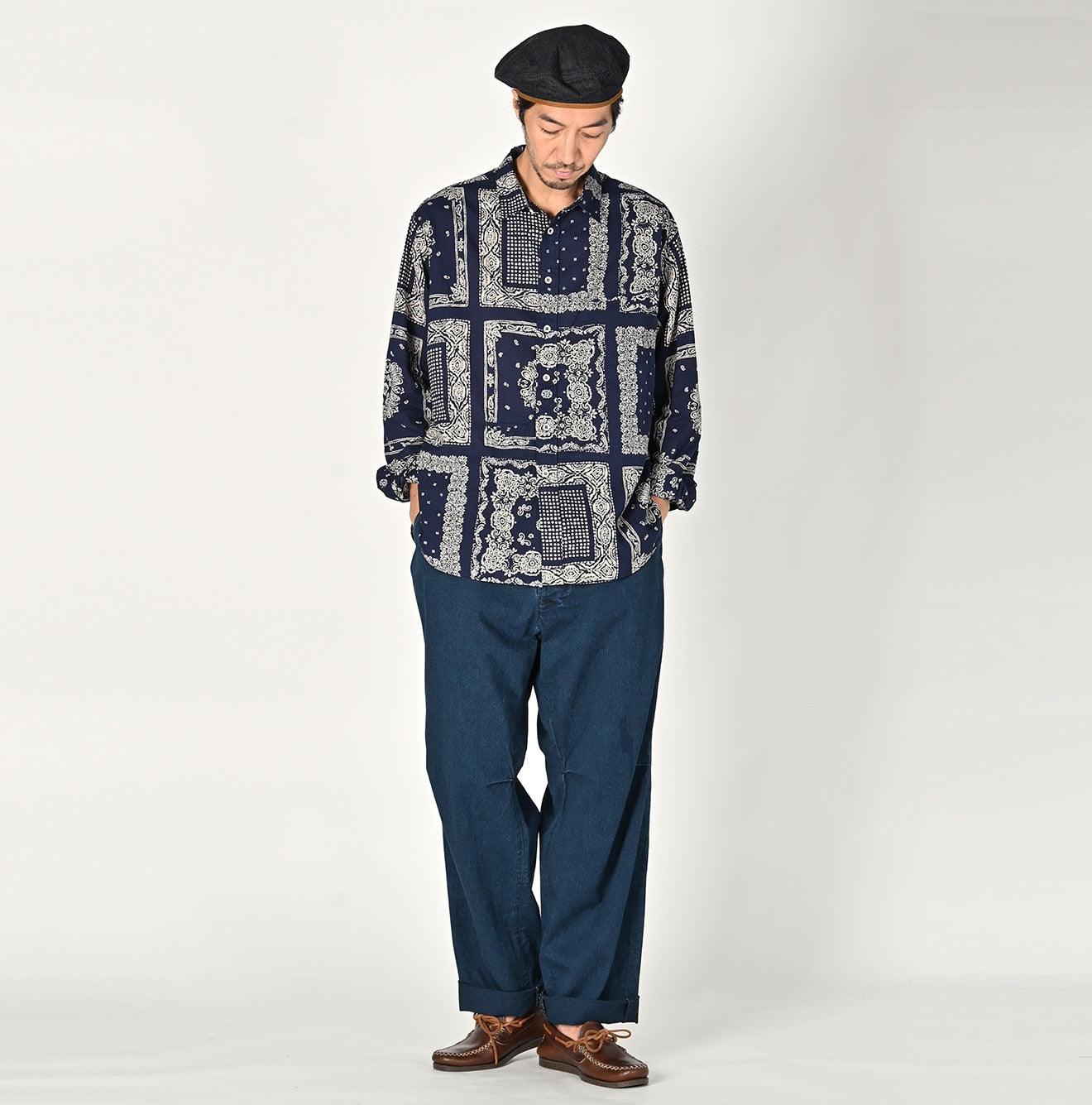 Indigo Okome Chino 908 Chigo Pants Distressed - 45R by 45rpm studio - Image 5