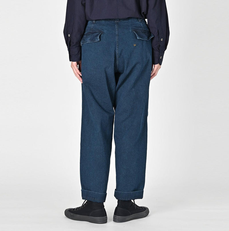 Indigo Okome Chino 908 Chigo Pants Distressed - 45R by 45rpm studio - Image 8