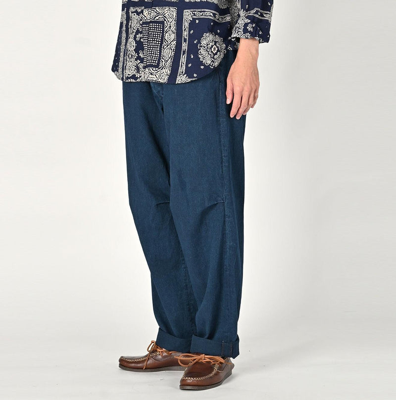 Indigo Okome Chino 908 Chigo Pants Distressed - 45R by 45rpm studio - Image 3