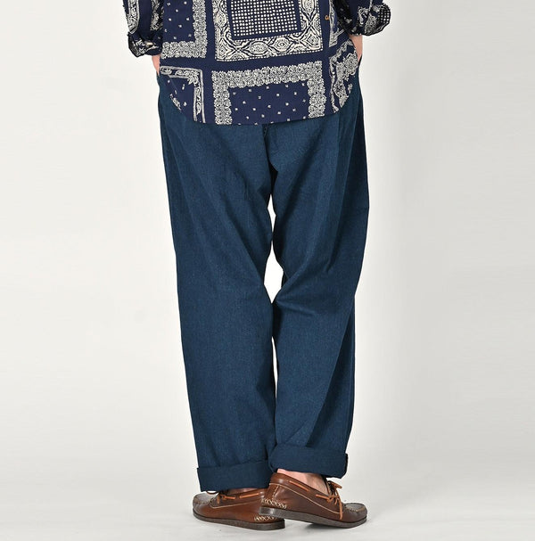 Indigo Okome Chino 908 Chigo Pants Distressed - 45R by 45rpm studio