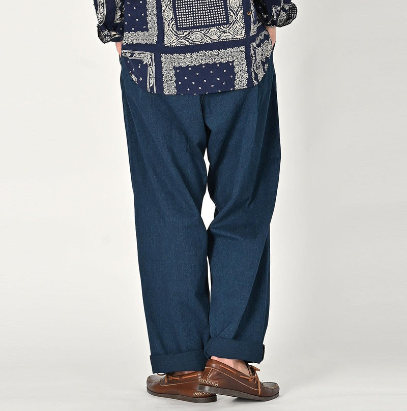 Indigo Okome Chino 908 Chigo Pants Distressed - 45R by 45rpm studio - Image 4