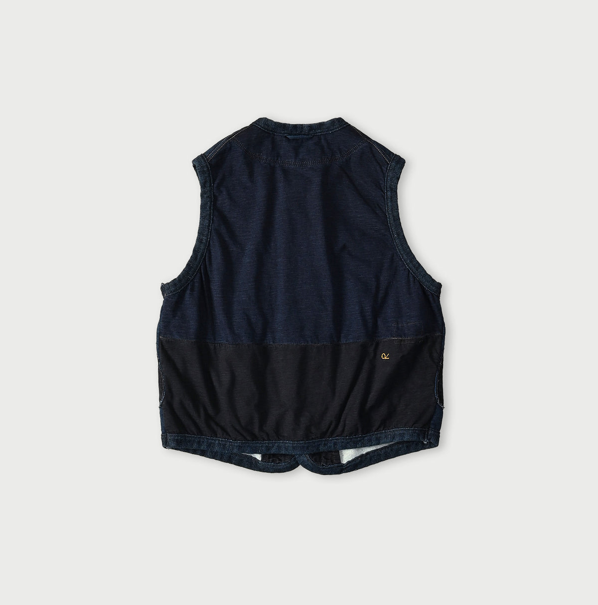 45R Indigo Iroiro Patchwork 908 8 Knot Binder Vest