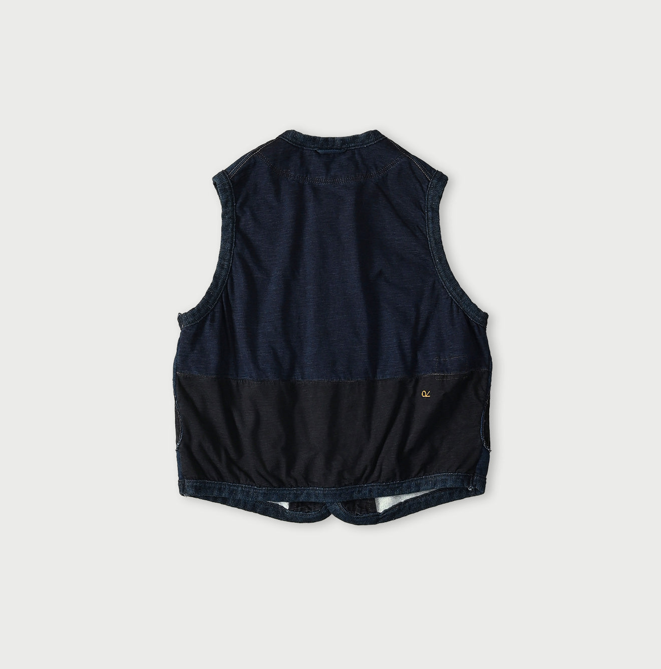 45R Indigo Iroiro Patchwork 908 8 Knot Binder Vest - Image 17