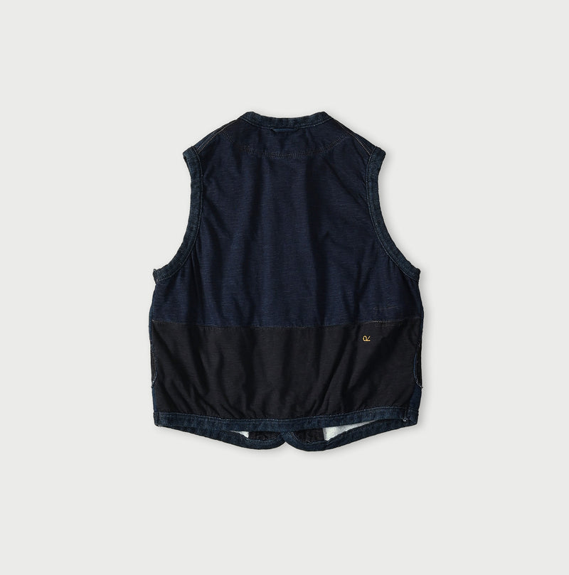 45R Indigo Iroiro Patchwork 908 8 Knot Binder Vest - Image 17