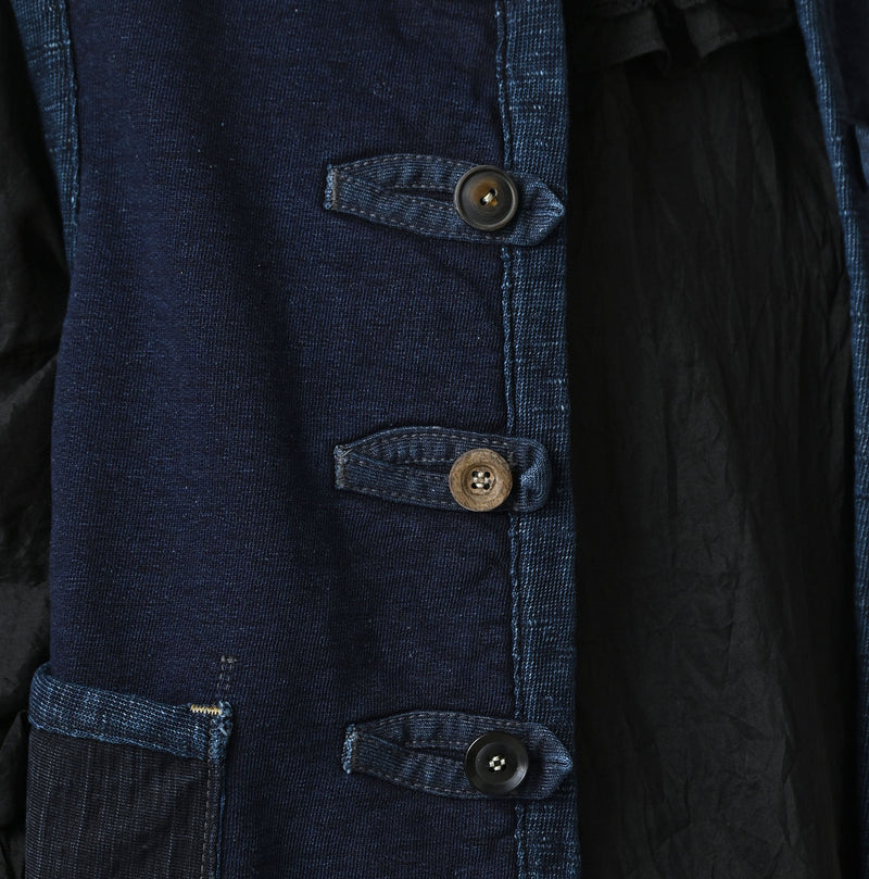 45R Indigo Iroiro Patchwork 908 8 Knot Binder Vest - Image 11