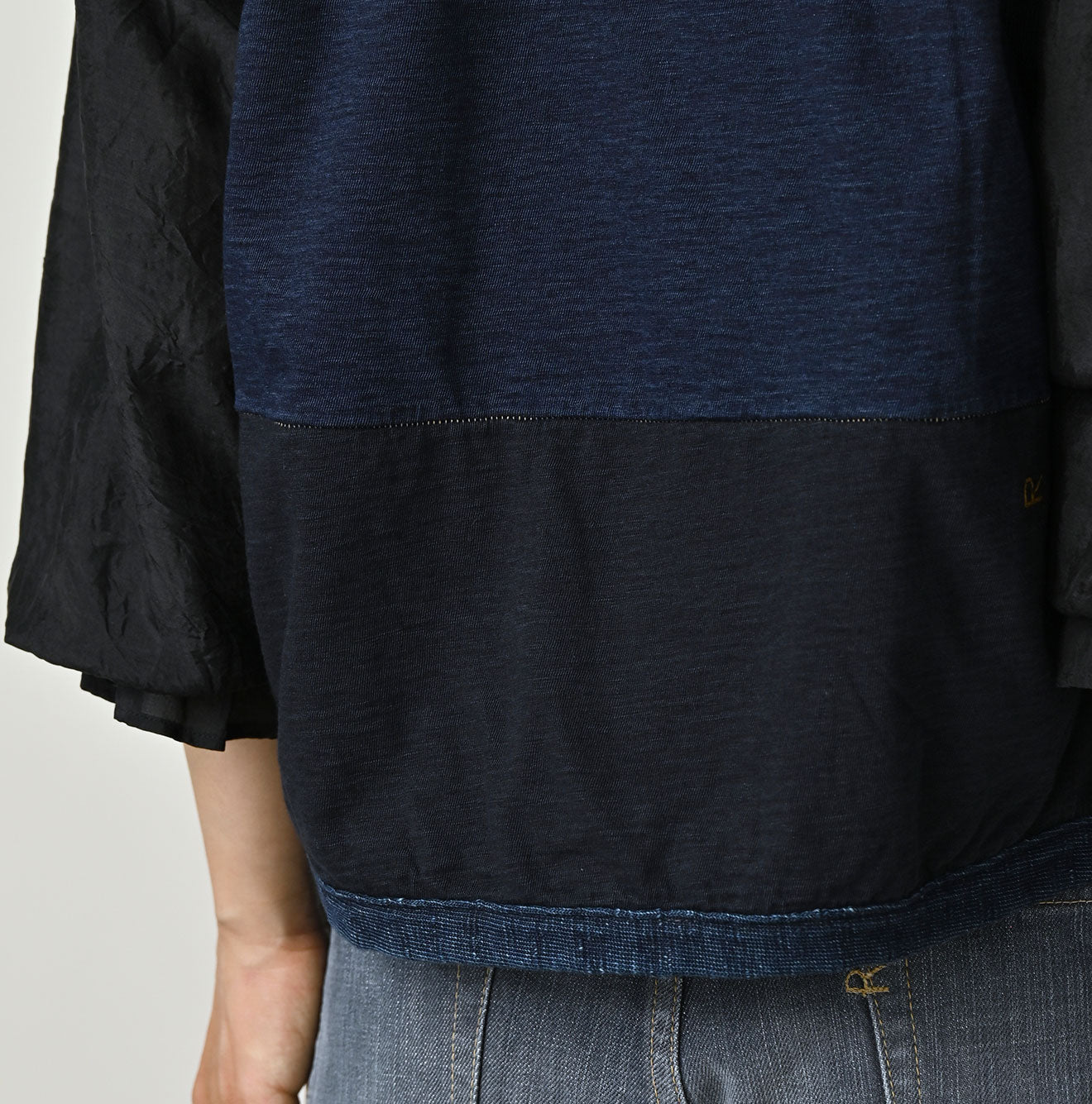 45R Indigo Iroiro Patchwork 908 8 Knot Binder Vest - Image 14