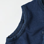 45R Indigo Iroiro Patchwork 908 8 Knot Binder Vest