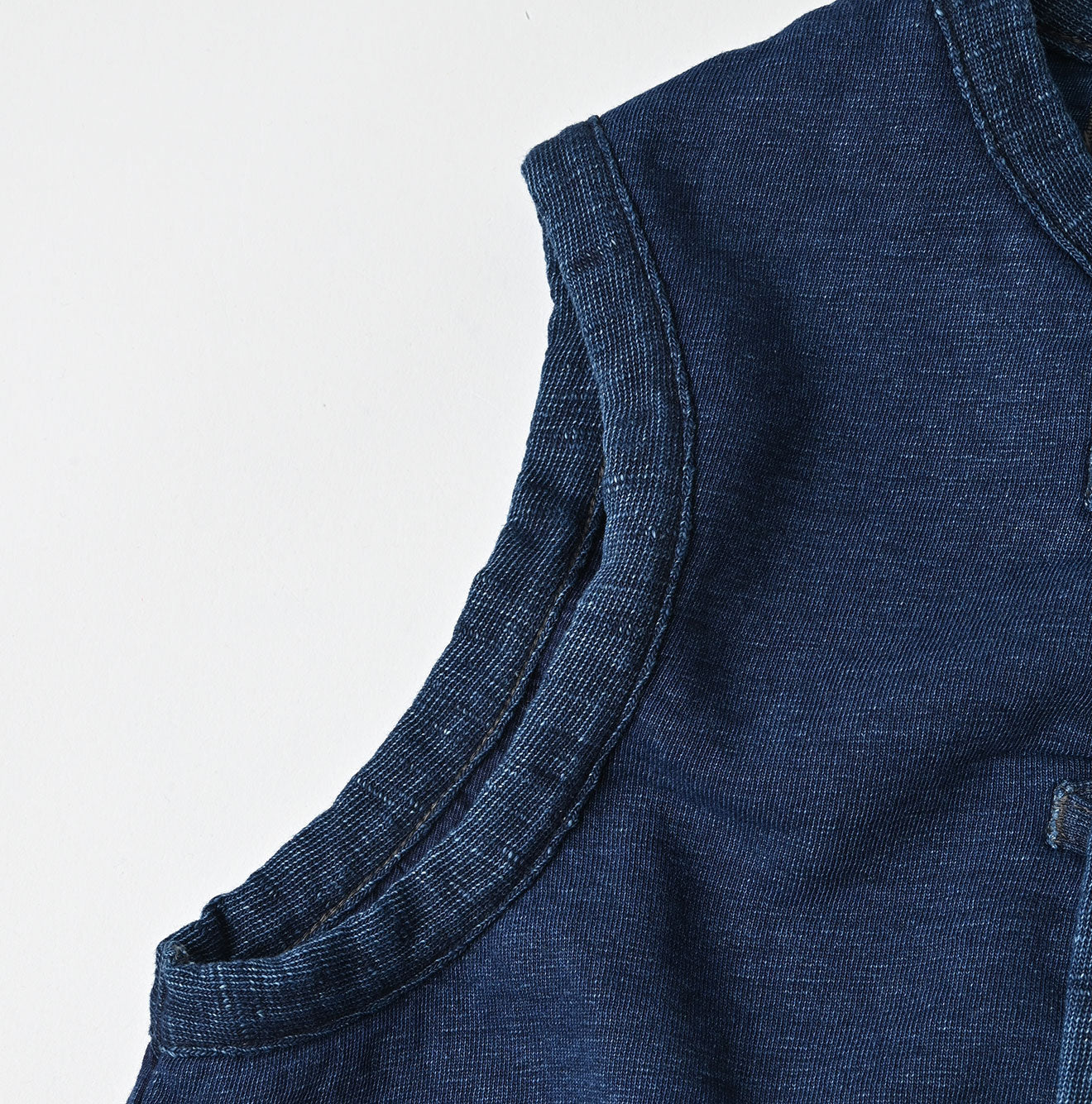 45R Indigo Iroiro Patchwork 908 8 Knot Binder Vest - Image 21
