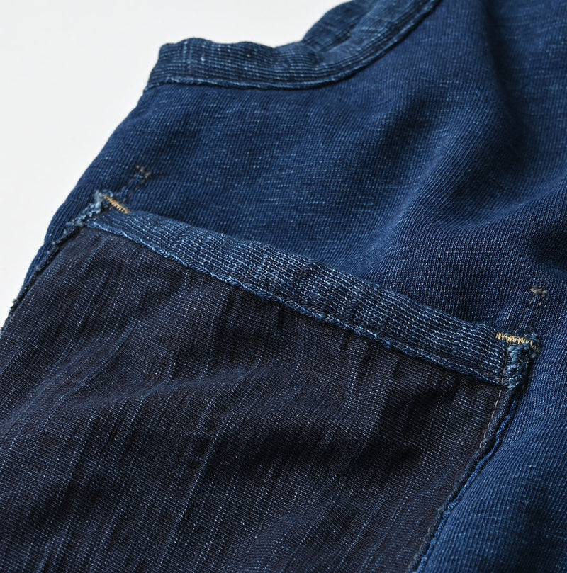 45R Indigo Iroiro Patchwork 908 8 Knot Binder Vest - Image 22