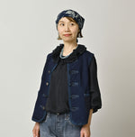 45R Indigo Iroiro Patchwork 908 8 Knot Binder Vest