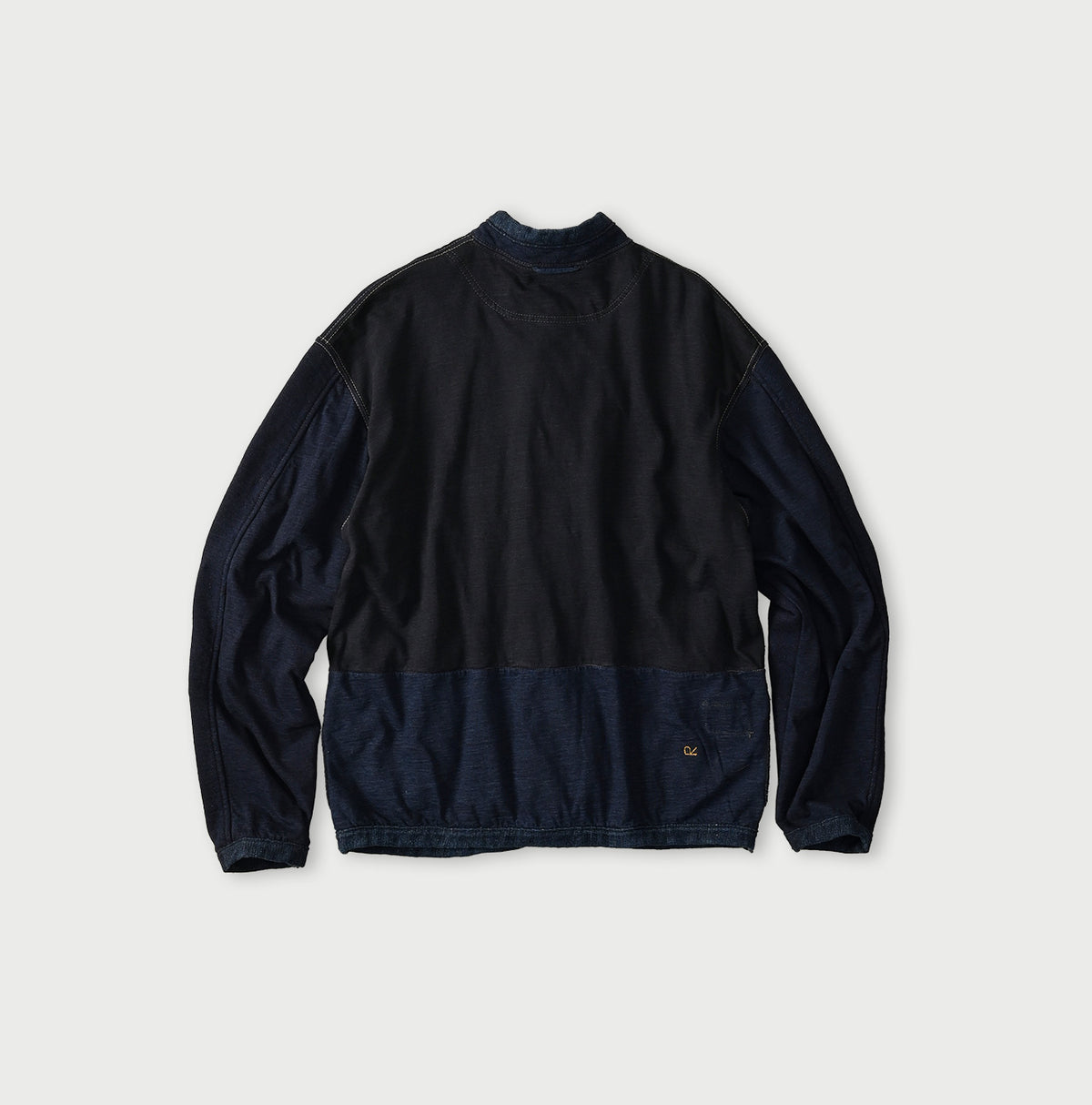 45R Indigo Iroiro Patchwork 908 8 Knot Binder Cardigan