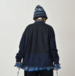 45R Indigo Iroiro Patchwork 908 8 Knot Binder Cardigan