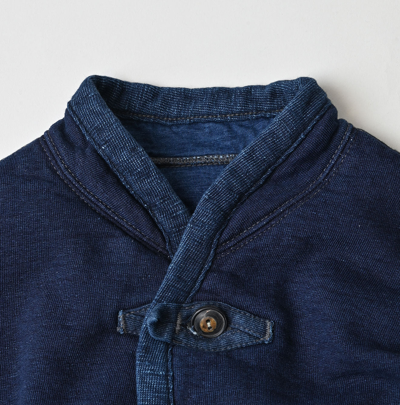 45R Indigo Iroiro Patchwork 908 8 Knot Binder Cardigan - Image 16