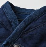 45R Indigo Iroiro Patchwork 908 8 Knot Binder Cardigan
