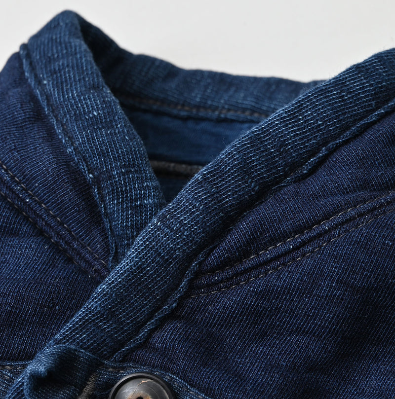 45R Indigo Iroiro Patchwork 908 8 Knot Binder Cardigan - Image 17