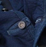 45R Indigo Iroiro Patchwork 908 8 Knot Binder Cardigan