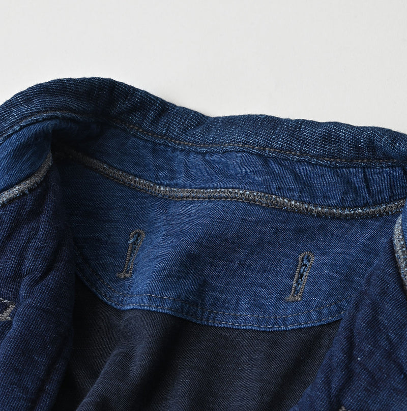 45R Indigo Iroiro Patchwork 908 8 Knot Binder Cardigan - Image 27