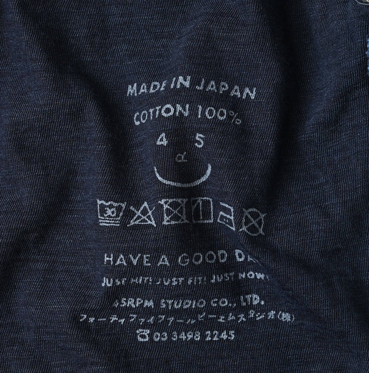 45R Indigo Iroiro Patchwork 908 8 Knot Binder Cardigan