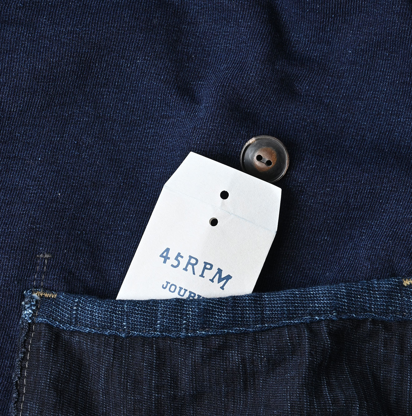 45R Indigo Iroiro Patchwork 908 8 Knot Binder Cardigan