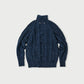 45R Indigo Aran Sweater